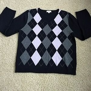 Preppy Diagonal Sweater